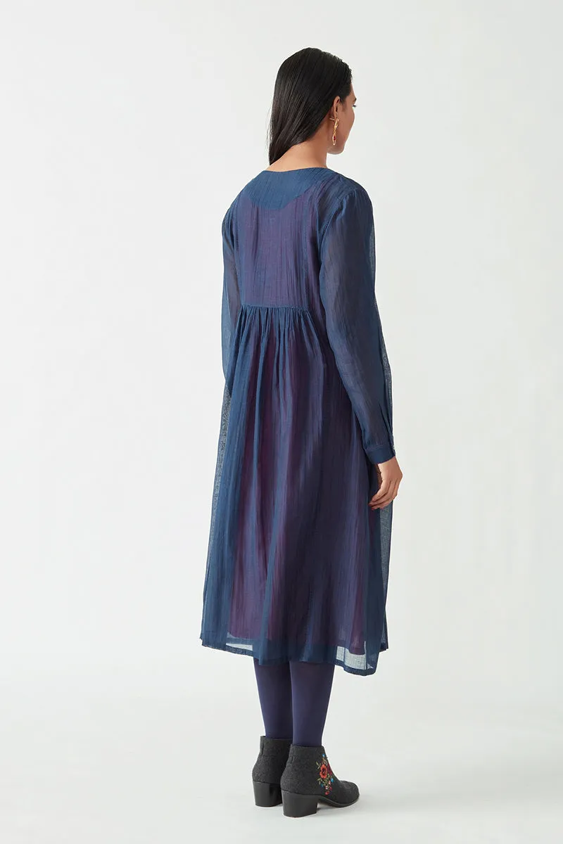 Navy Amber Smoking Tunic