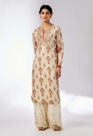 Neha ivory printed tunic