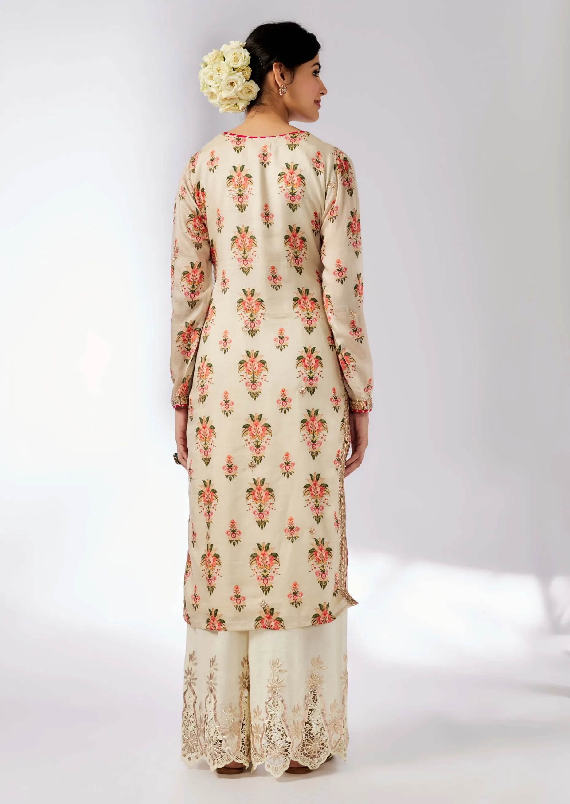 Neha ivory printed tunic