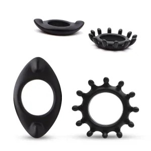 Neojoy Gear Ring Silicone Penis Ring for Enhanced Erection Set of 2 Cock Rings