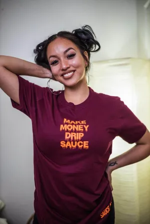 Neon Orange MMDS | Maroon Tee