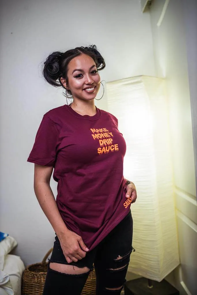 Neon Orange MMDS | Maroon Tee