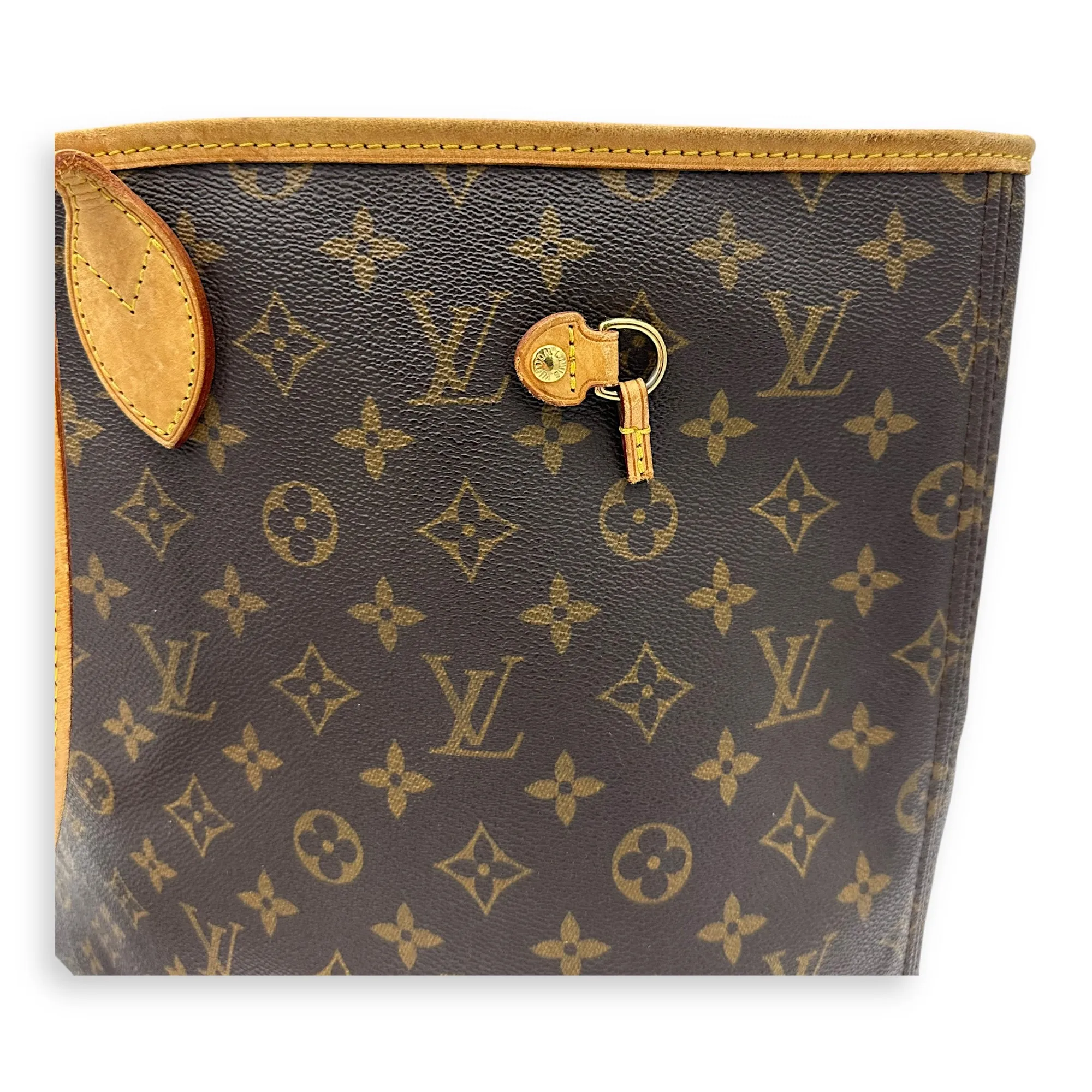 Neverfull Tote Bag GM Brown in Monogram Coated Canvas, Gold hardware