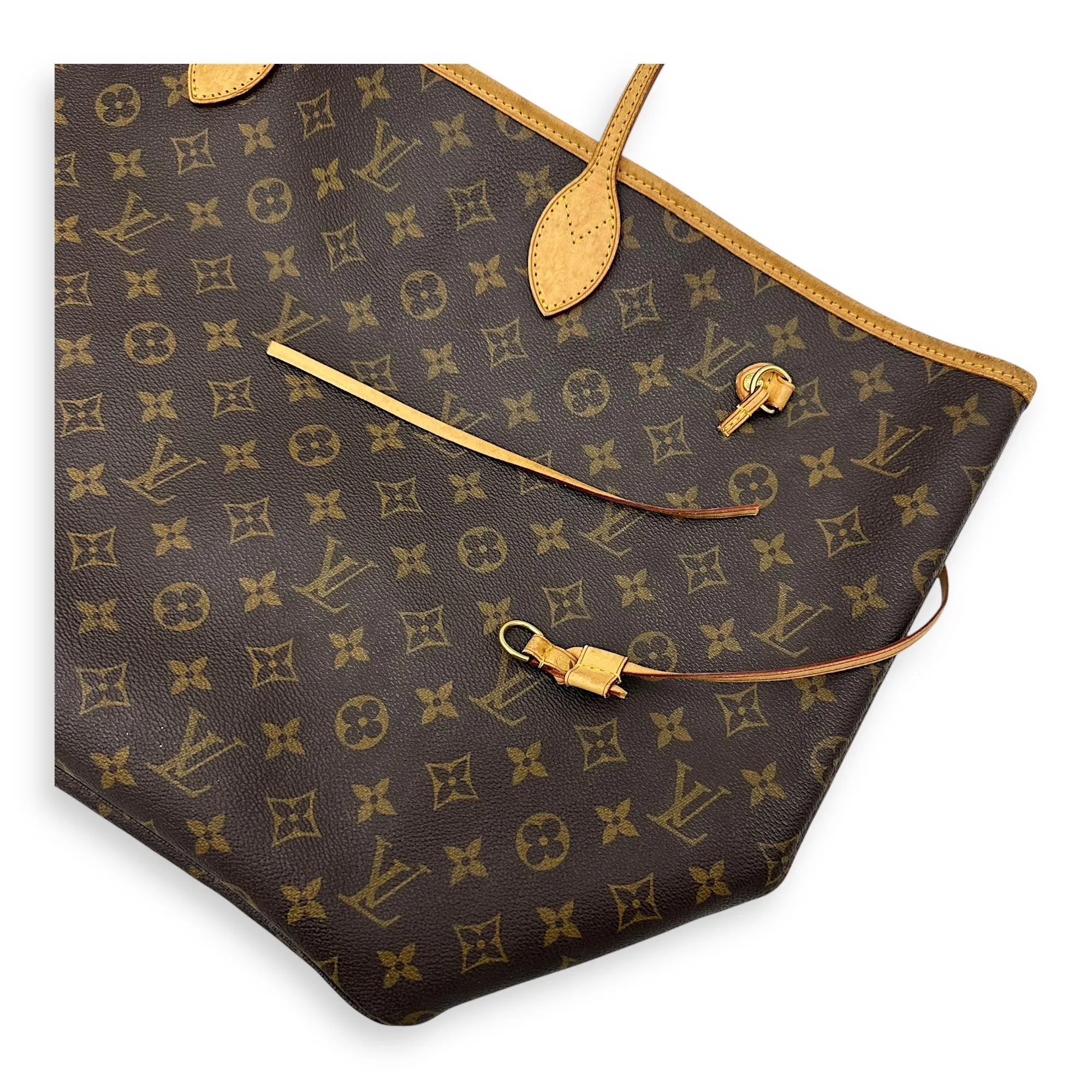 Neverfull Tote Bag GM Brown in Monogram Coated Canvas, Gold hardware