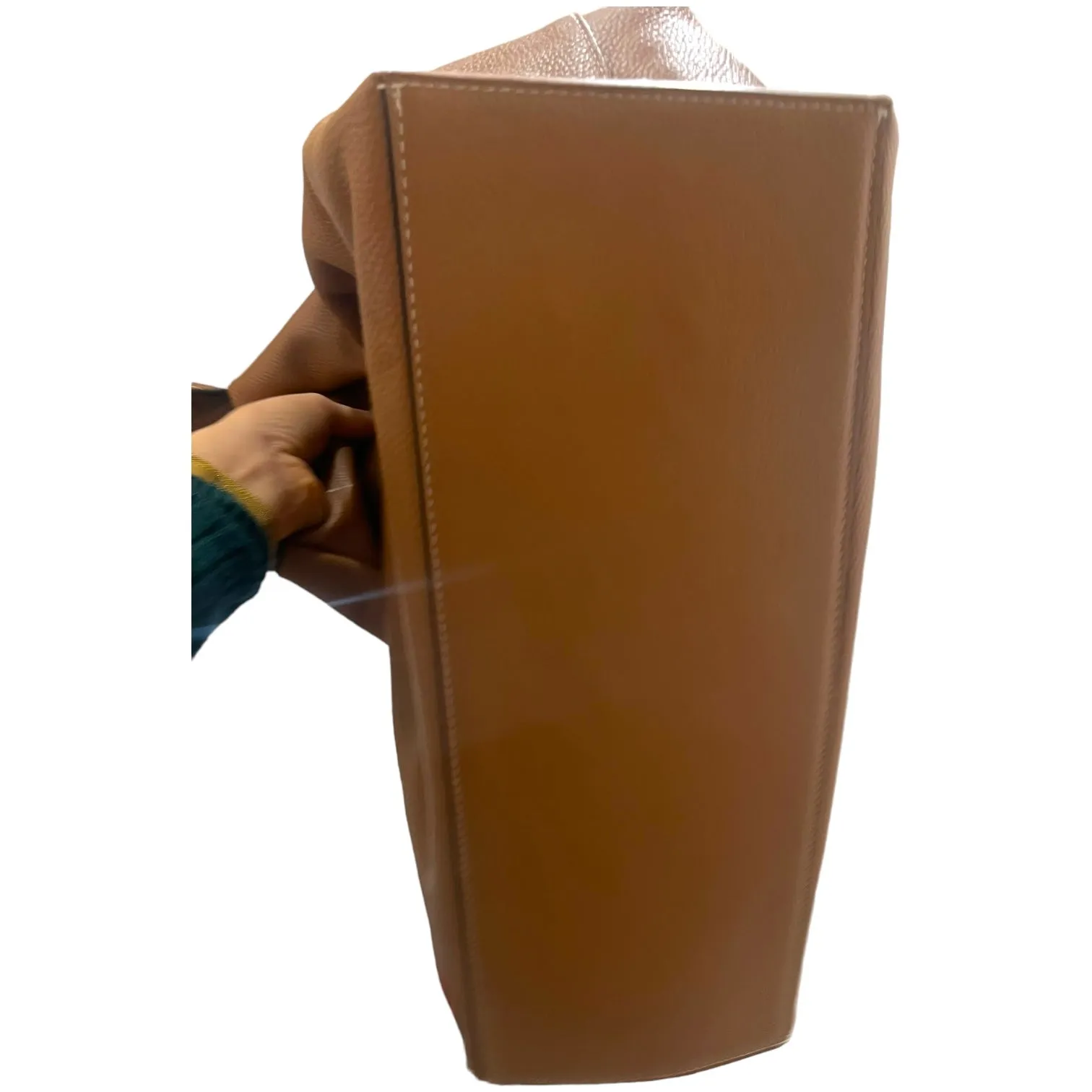 NEW & Other Stories Tan Leather Tote Bag