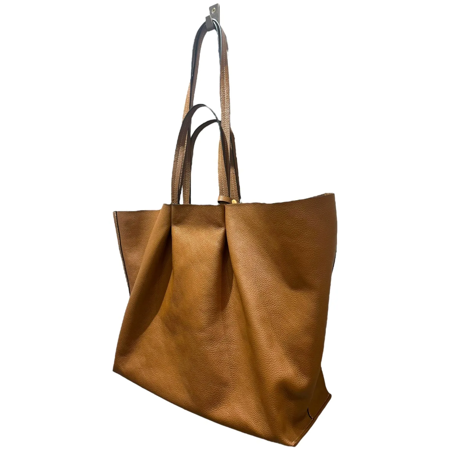 NEW & Other Stories Tan Leather Tote Bag