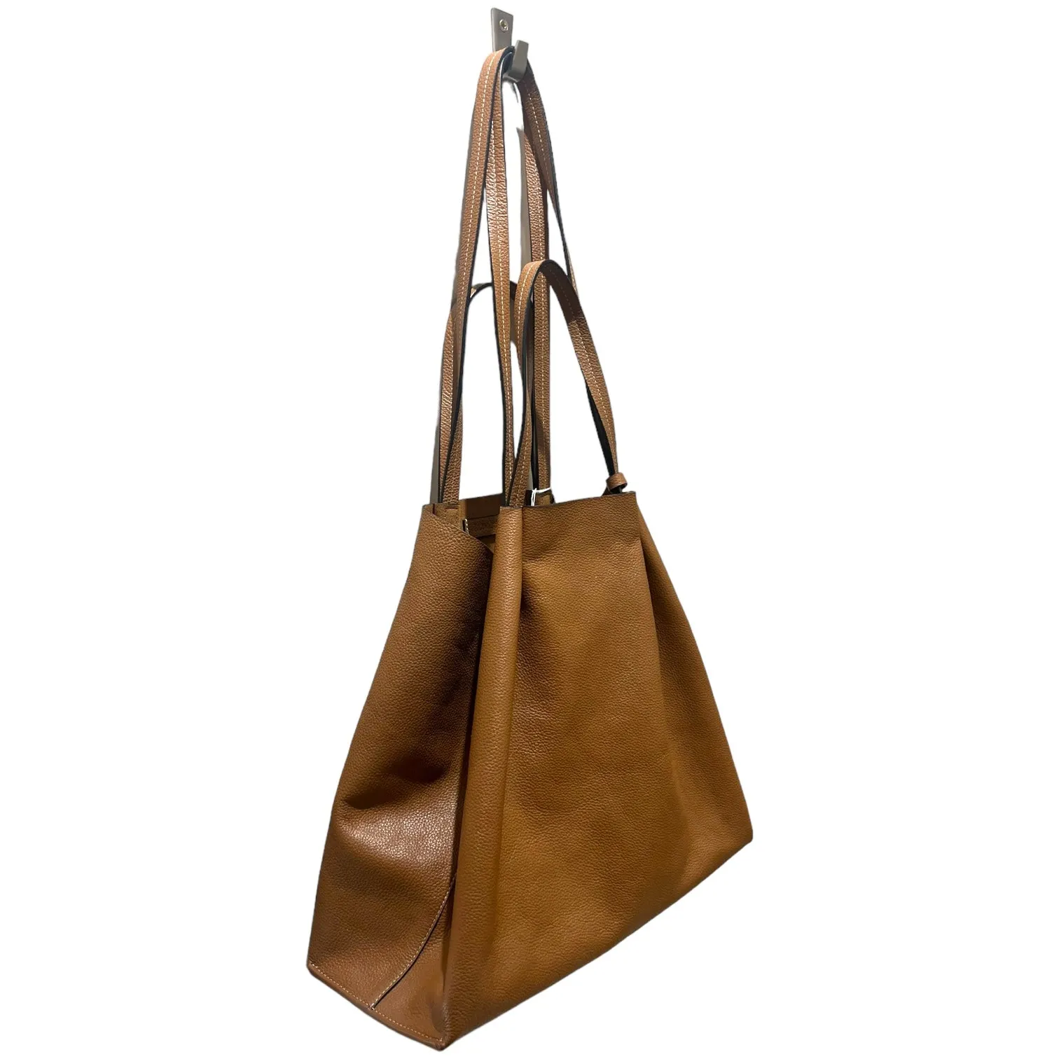 NEW & Other Stories Tan Leather Tote Bag