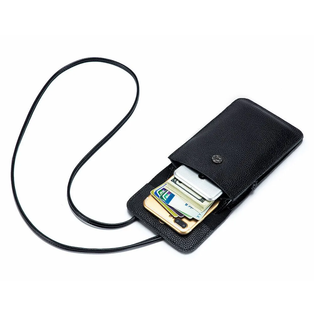 New Small Crossbody Cell Phone Purse for Women, Mini Messenger Shoulder Handbag Wallet with Credit Card Slots Monedero Mujer