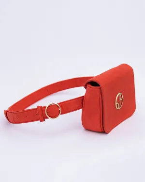 NEW YORK Red Pinatex Belt Bag