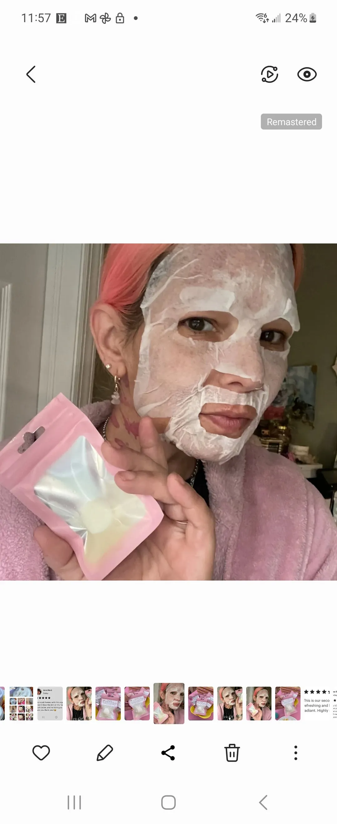 Niacinamide Sheet masks/ Reusable cotton sheet mask
