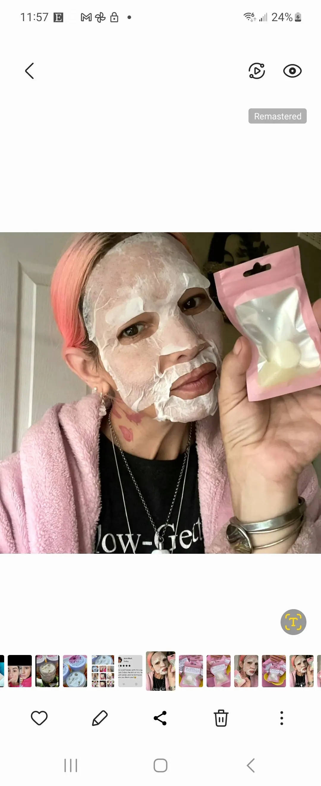 Niacinamide Sheet masks/ Reusable cotton sheet mask
