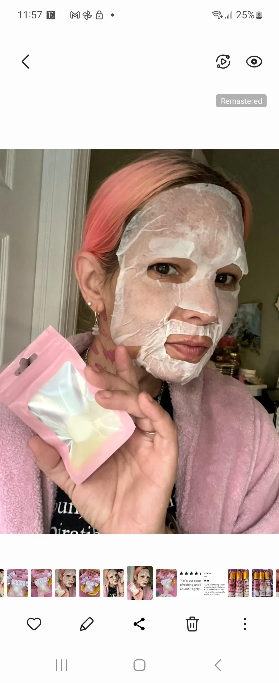Niacinamide Sheet masks/ Reusable cotton sheet mask
