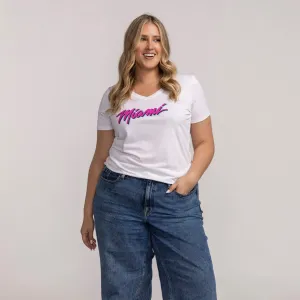 Nike Miami HEAT Original Vice Women's V-Neck Tee