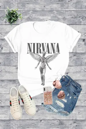 NIRVANA PRINTED GRAPHIC TEE