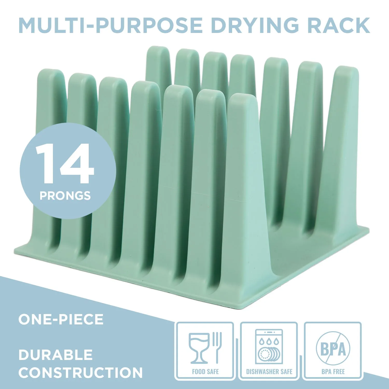 Nordic By Nature Silicone Drying Rack For Reusable Bags - (Sage Green)