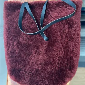 Nothing New - Repurposed Leather Tote Bag - Red