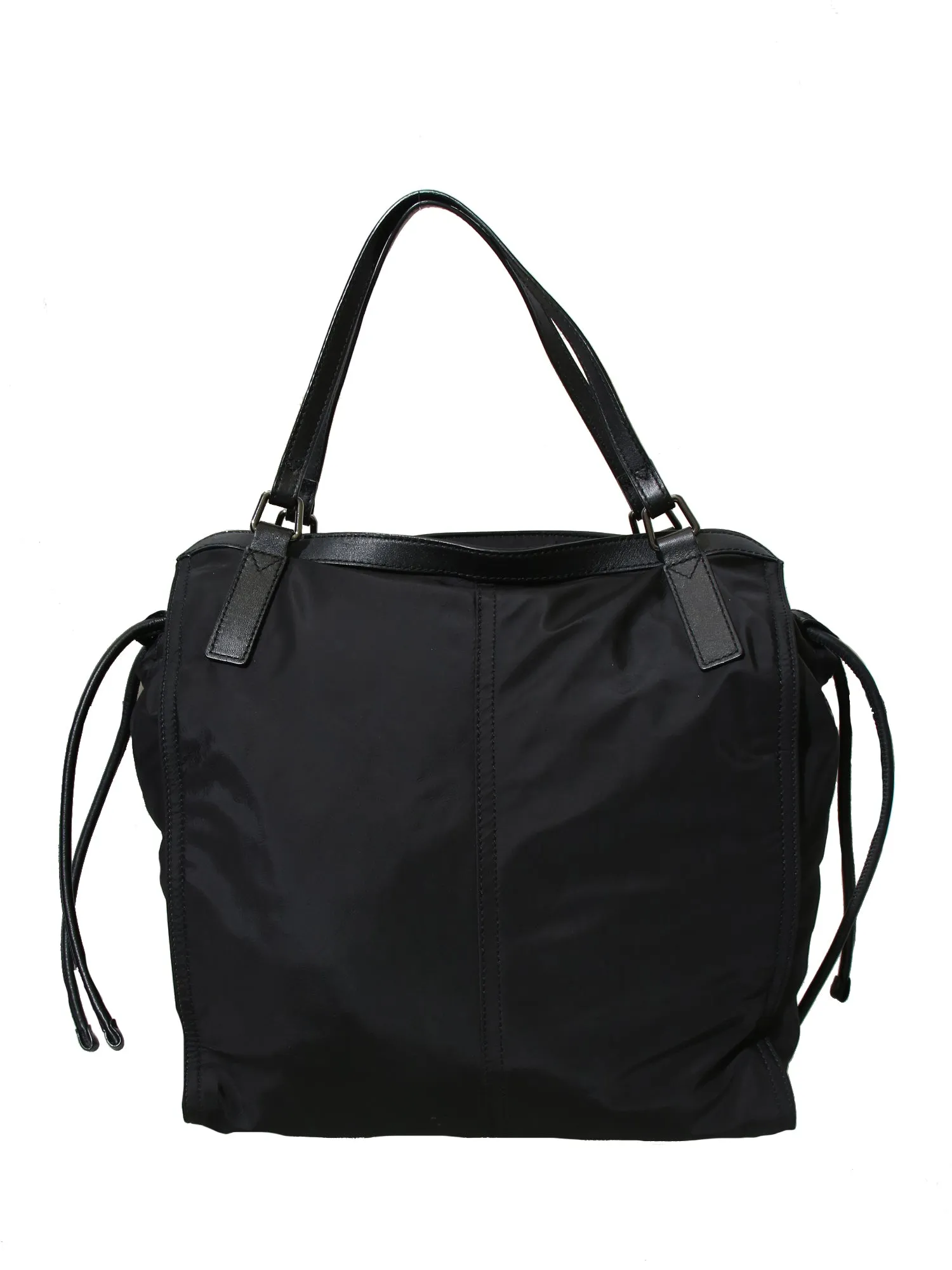 Nylon and Leather Buckleigh Tote