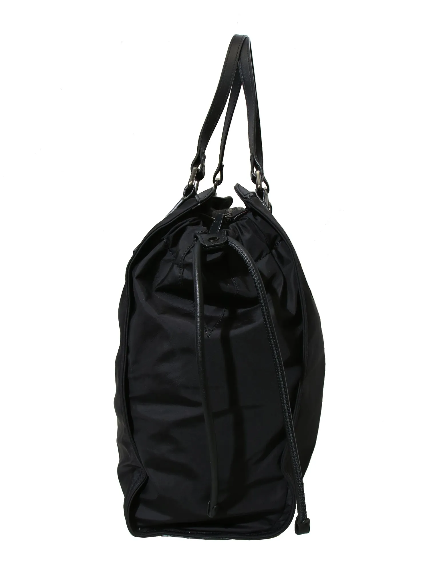 Nylon and Leather Buckleigh Tote