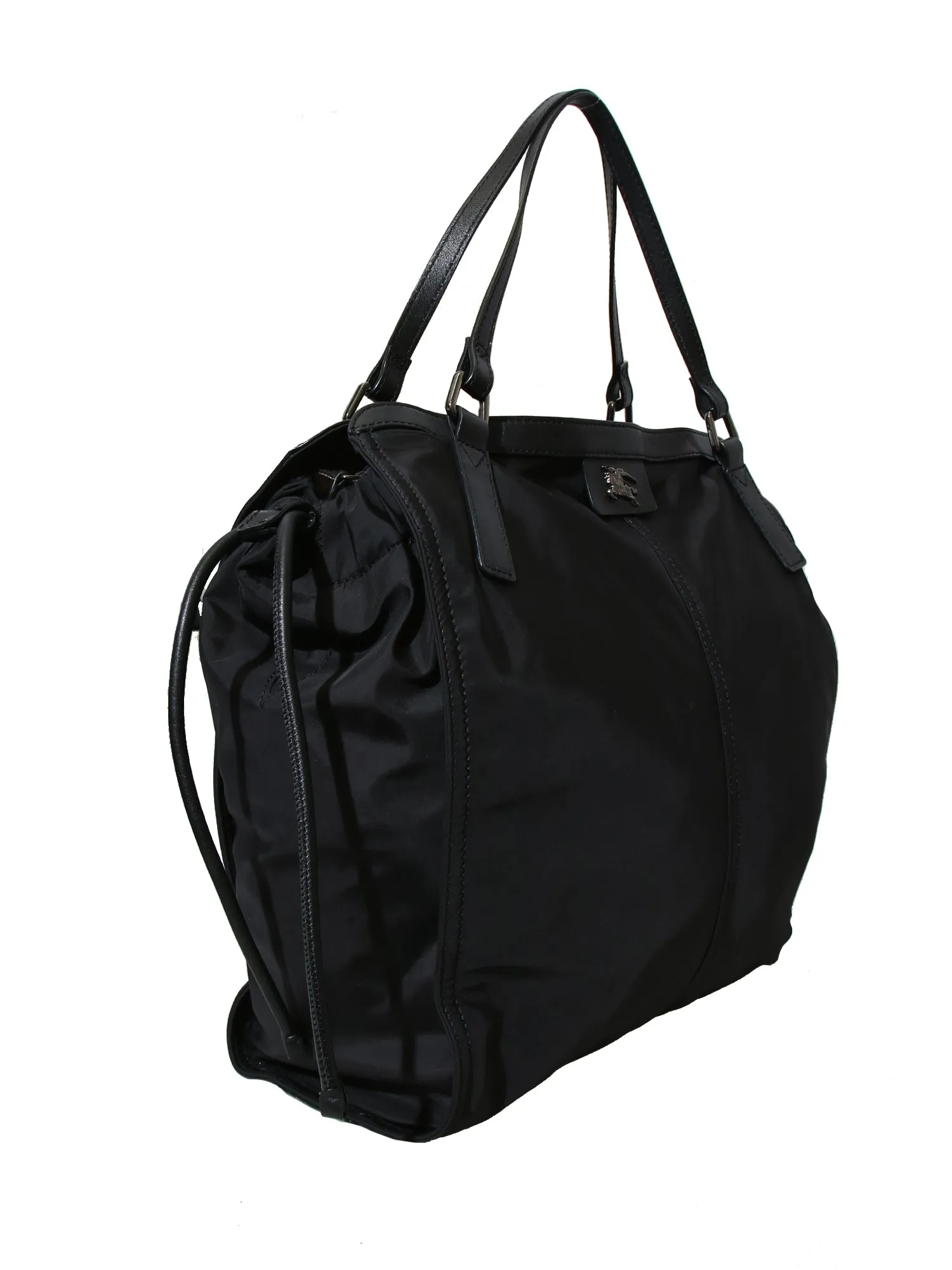 Nylon and Leather Buckleigh Tote