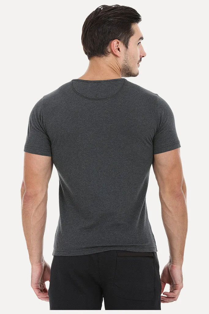 Nylon Printed Pocket Short Sleeve Tee