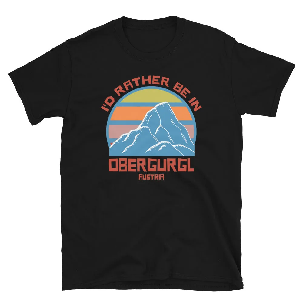 Obergurgl Austria Sunset Mountain T-Shirt