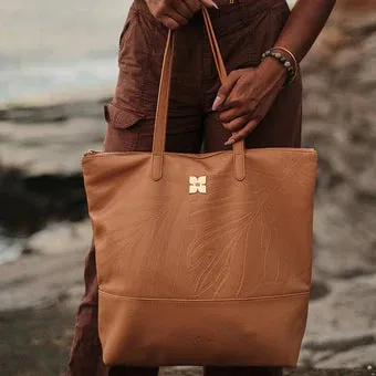 Oceans End Madison Tote Aqua