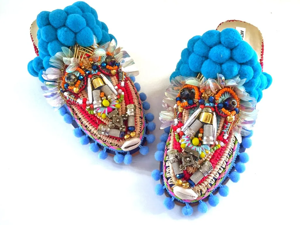 ODEN EMBELLISHED SLIPPERS