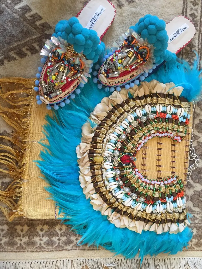 ODEN EMBELLISHED SLIPPERS