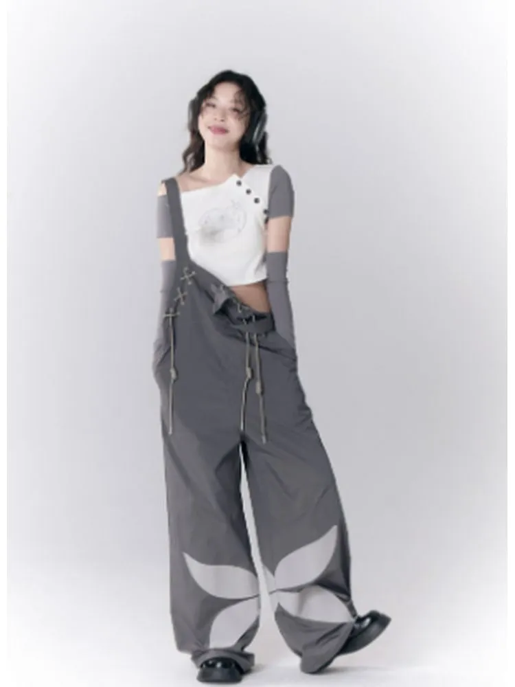 Off-Shoulder Asymmetric T-shirt