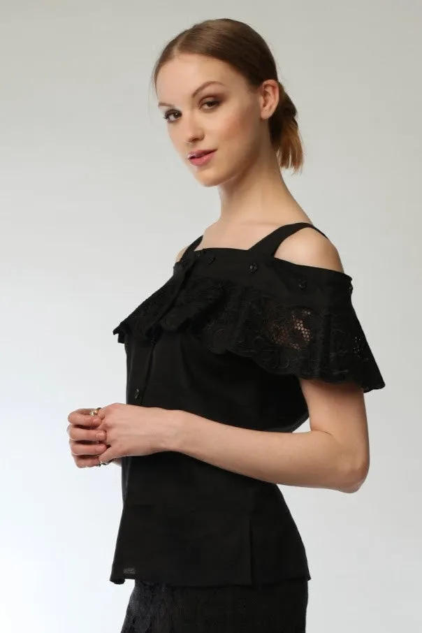 Off Shoulder Blouse   Style # 7503