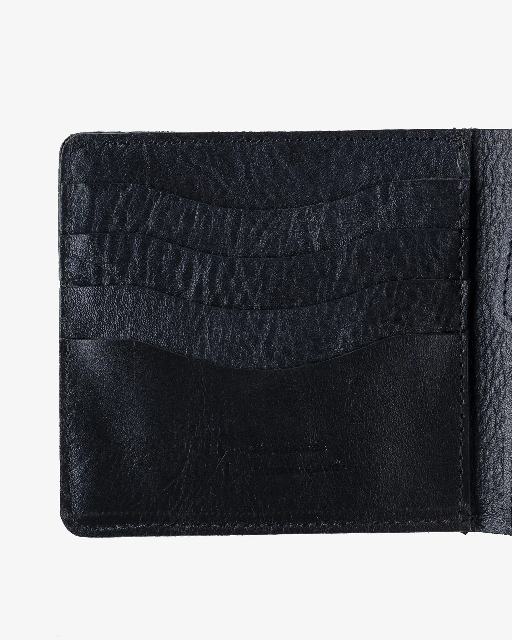 OGL Kingsman Classic Bi Fold Wallet with Coin Pocket - Tumbled Black