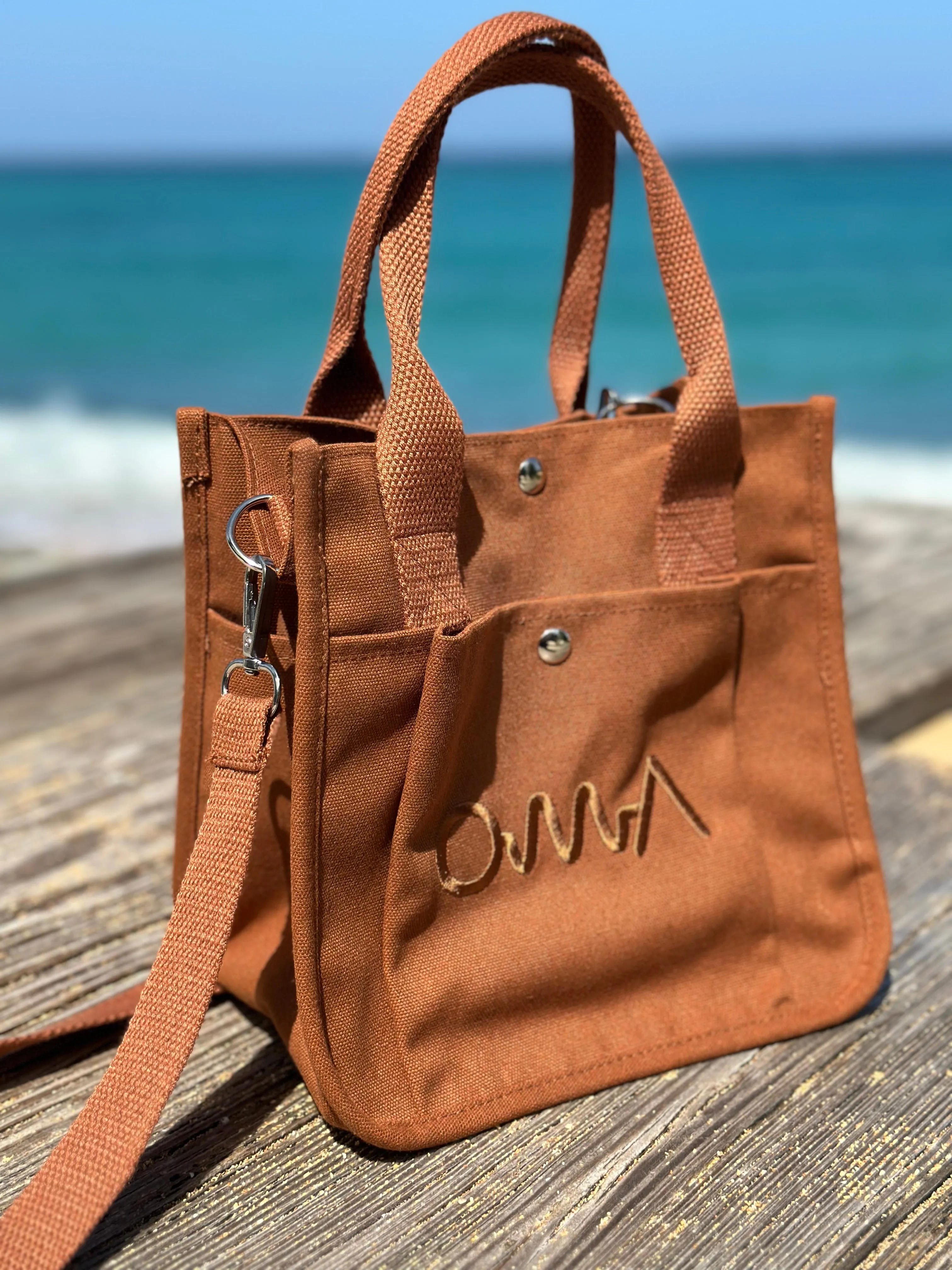 OMA Mini Canvas Tote Bag BROWN