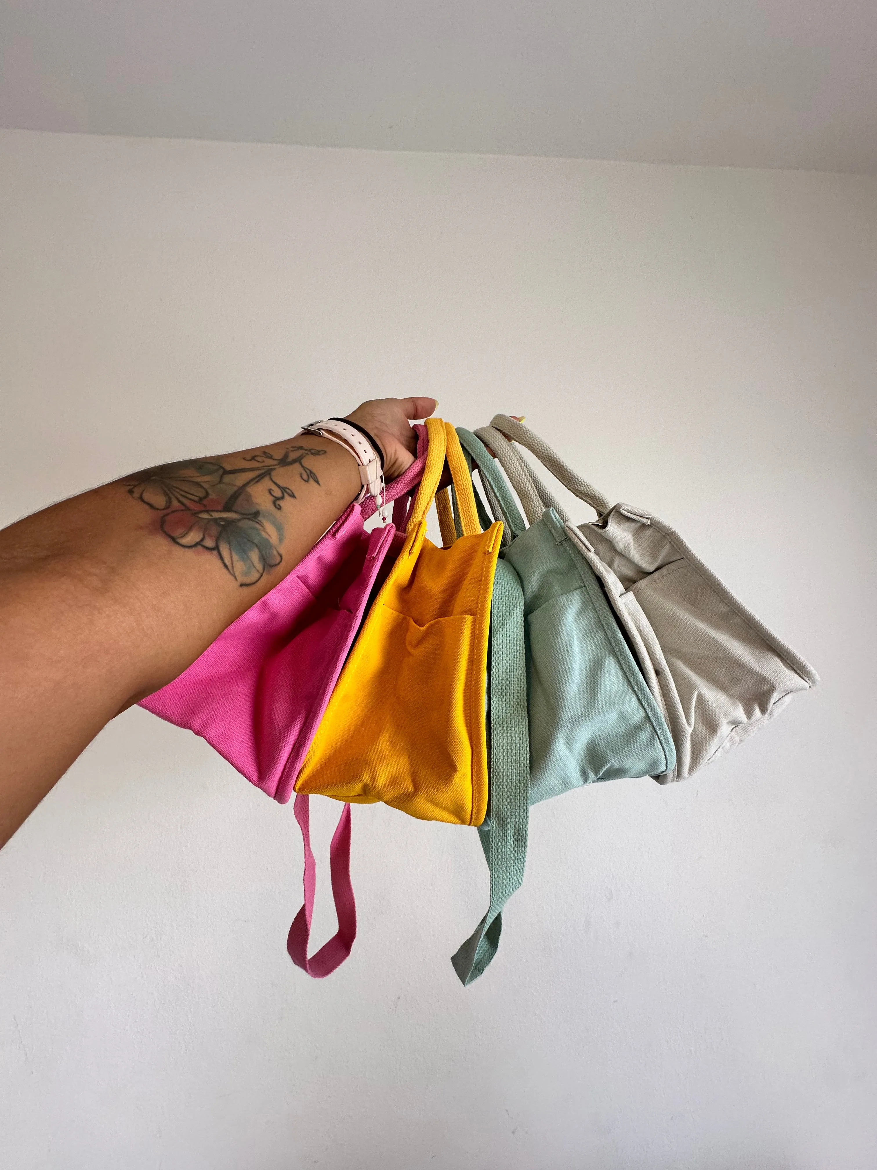 OMA Mini Canvas Tote Bag TEAL