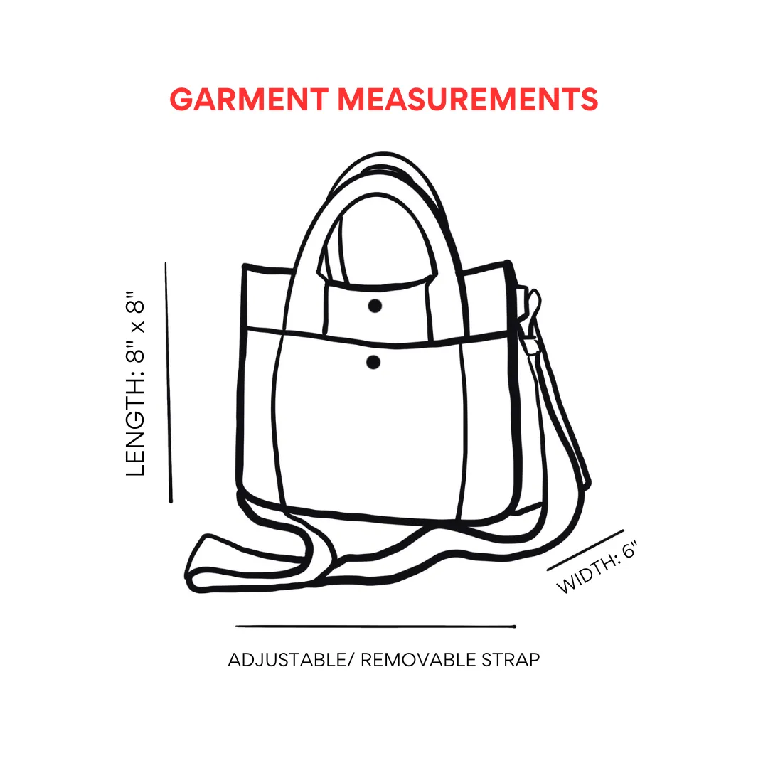 OMA Mini Canvas Tote Bag TEAL