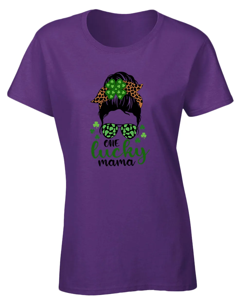 One Lucky mama t-shirt women st patrick's day t-shirt