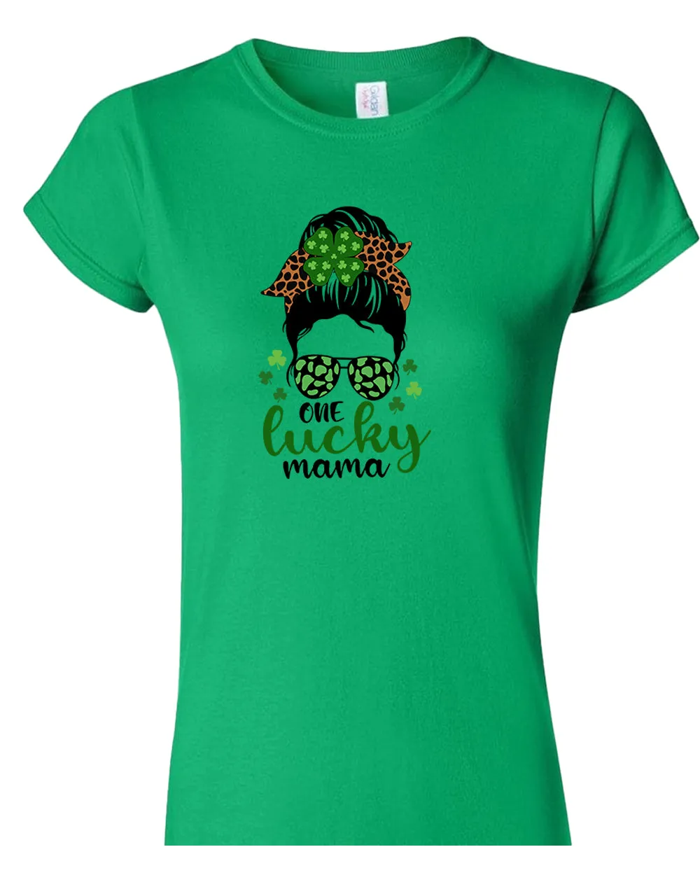 One Lucky mama t-shirt women st patrick's day t-shirt