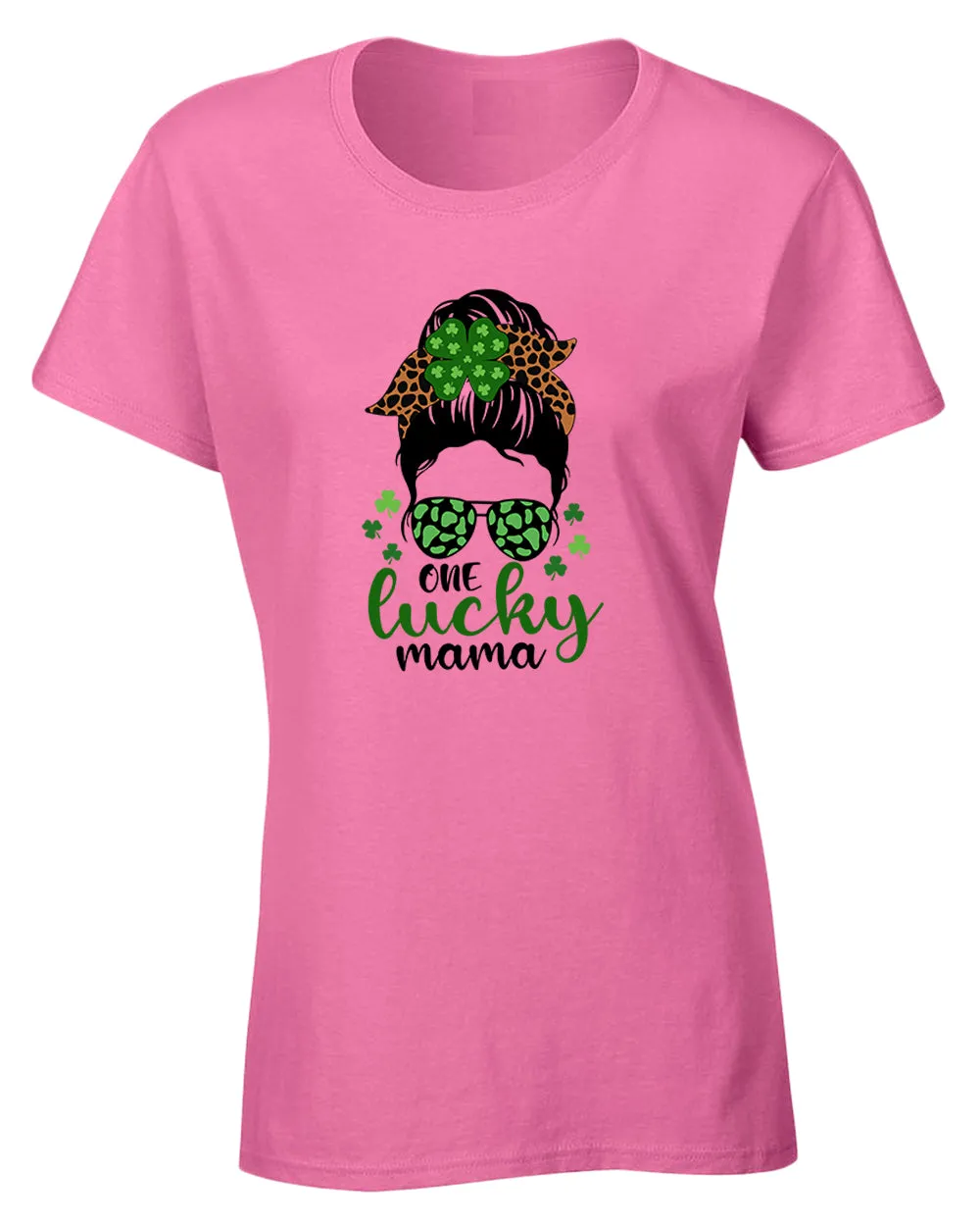 One Lucky mama t-shirt women st patrick's day t-shirt