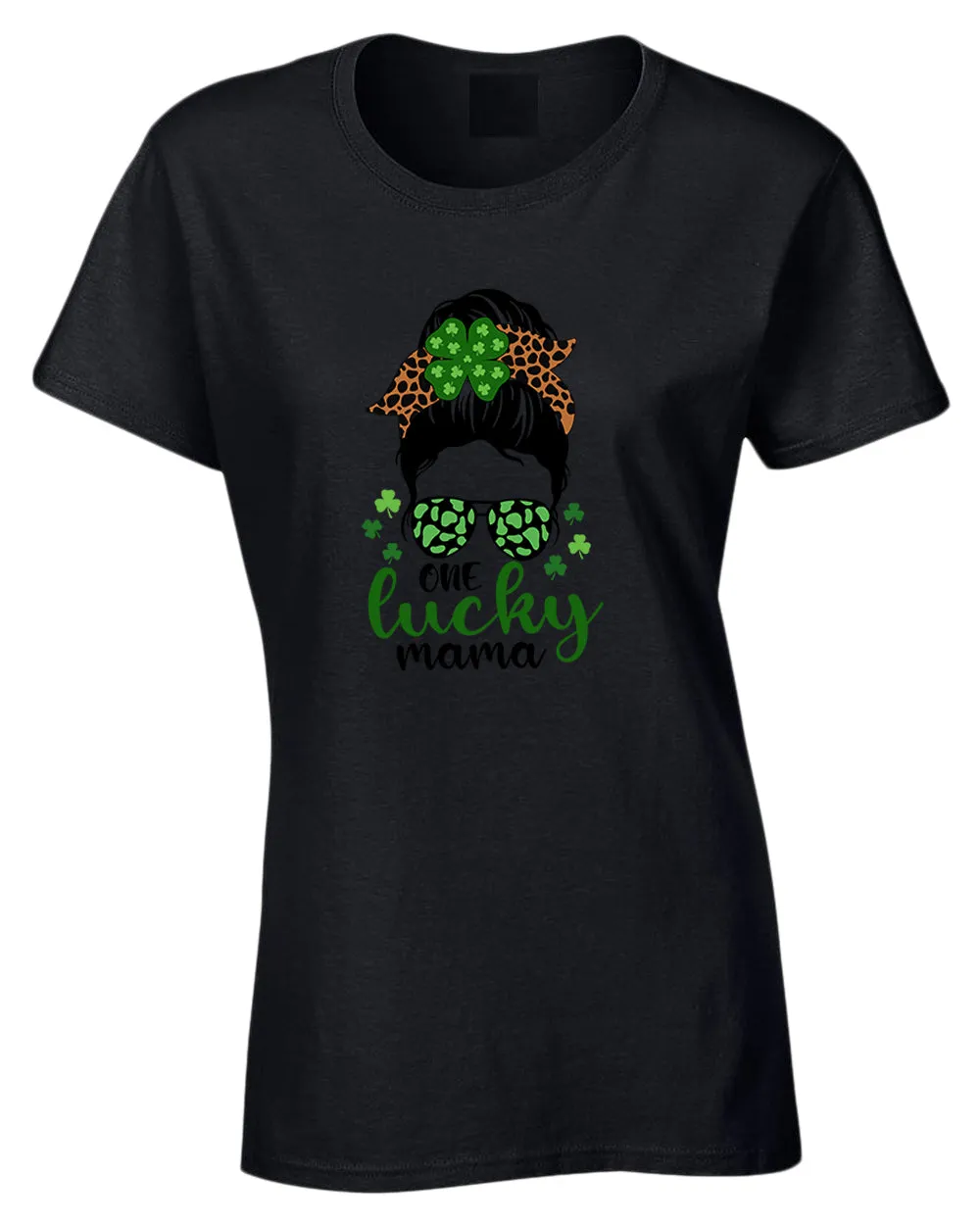 One Lucky mama t-shirt women st patrick's day t-shirt
