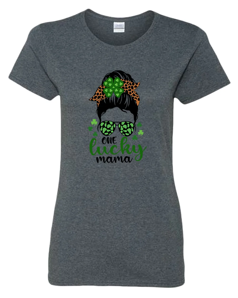 One Lucky mama t-shirt women st patrick's day t-shirt