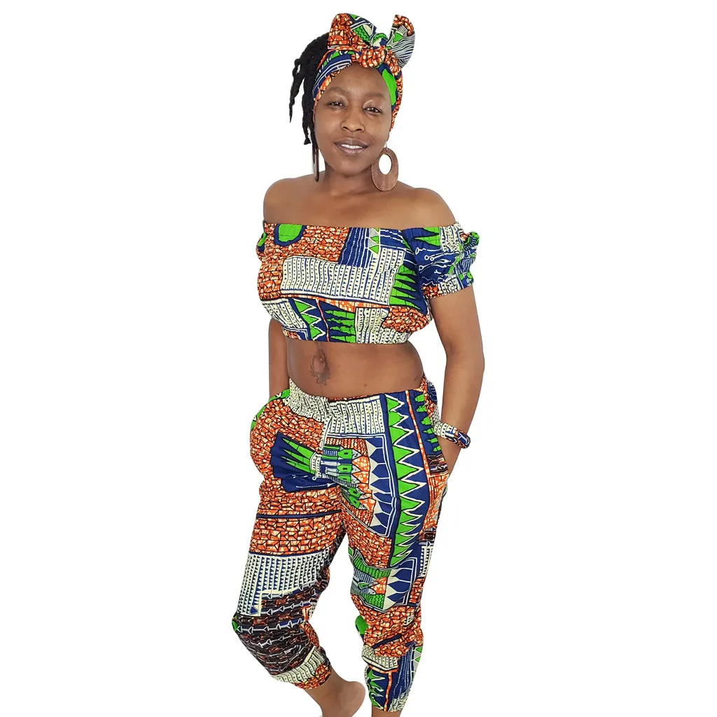 Orange City Crop Top