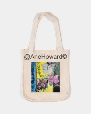 Organic Cotton Canvas Market Tote Papillons and Fern | Econscious