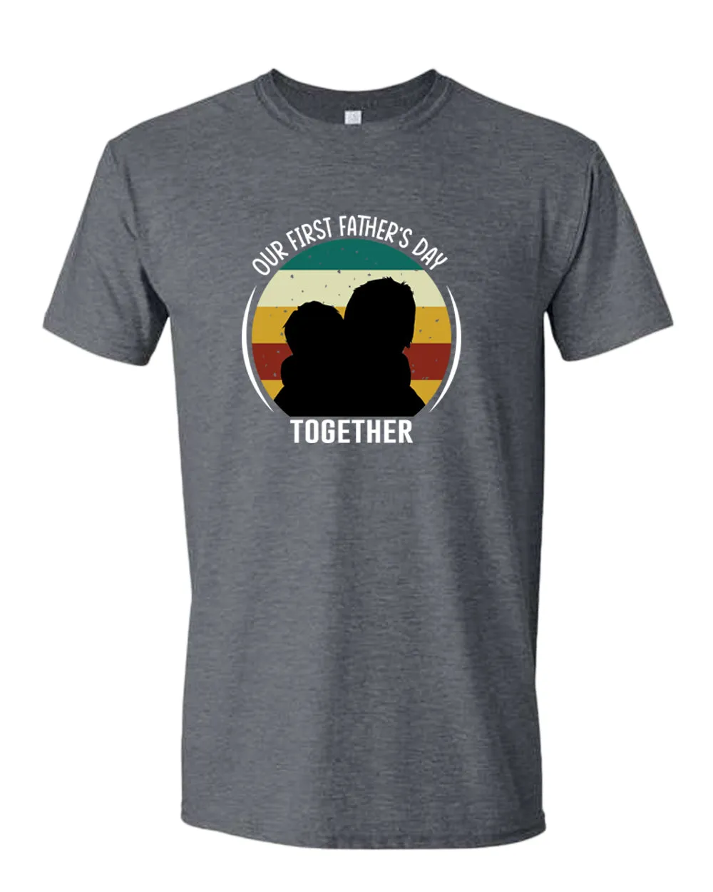 Our first father's day together t-shirt, daddy and kid tees