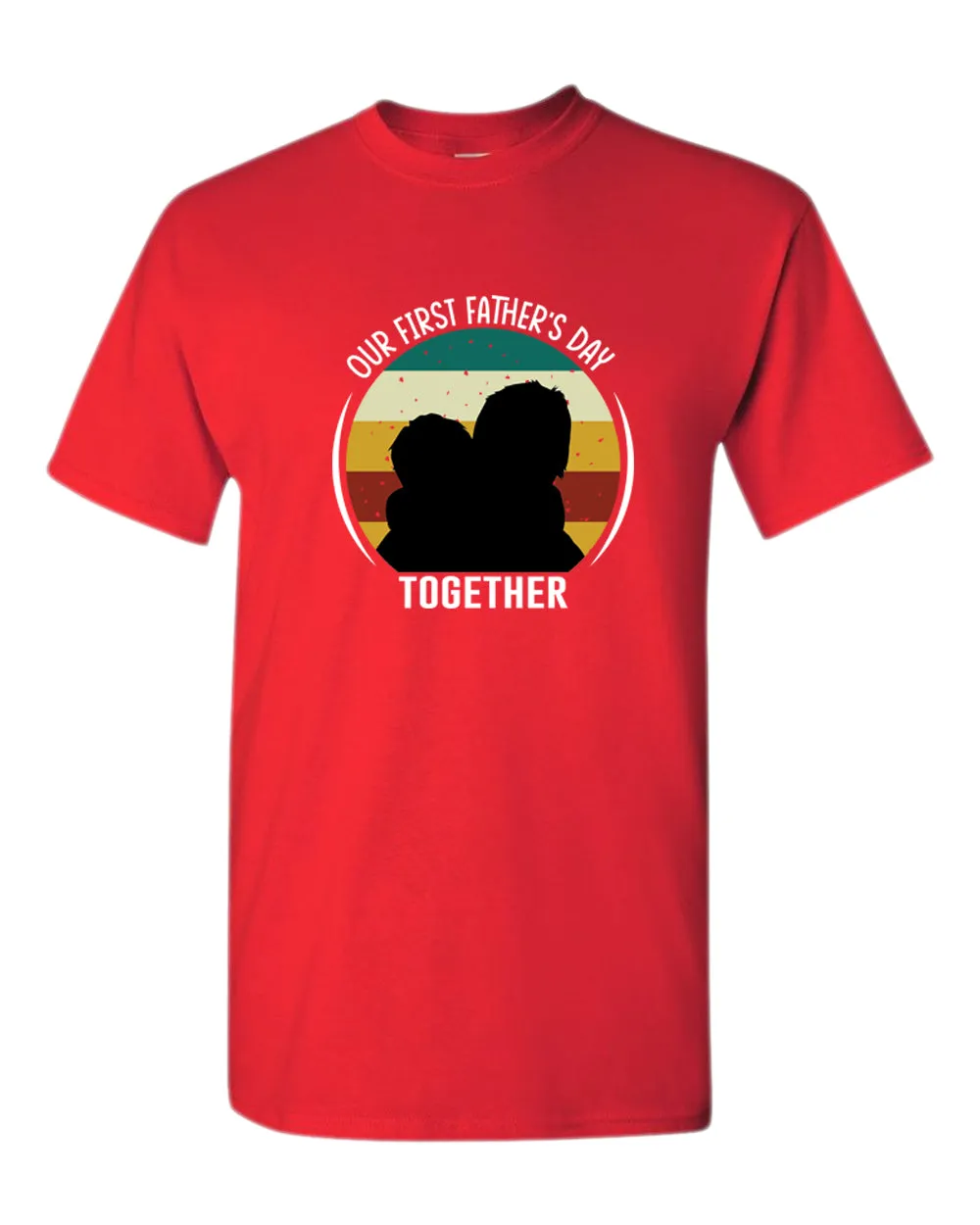 Our first father's day together t-shirt, daddy and kid tees