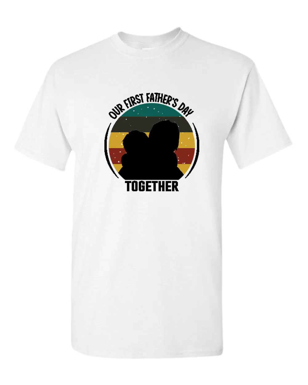 Our first father's day together t-shirt, daddy and kid tees