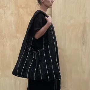 Oversized Cross Body Bag Black