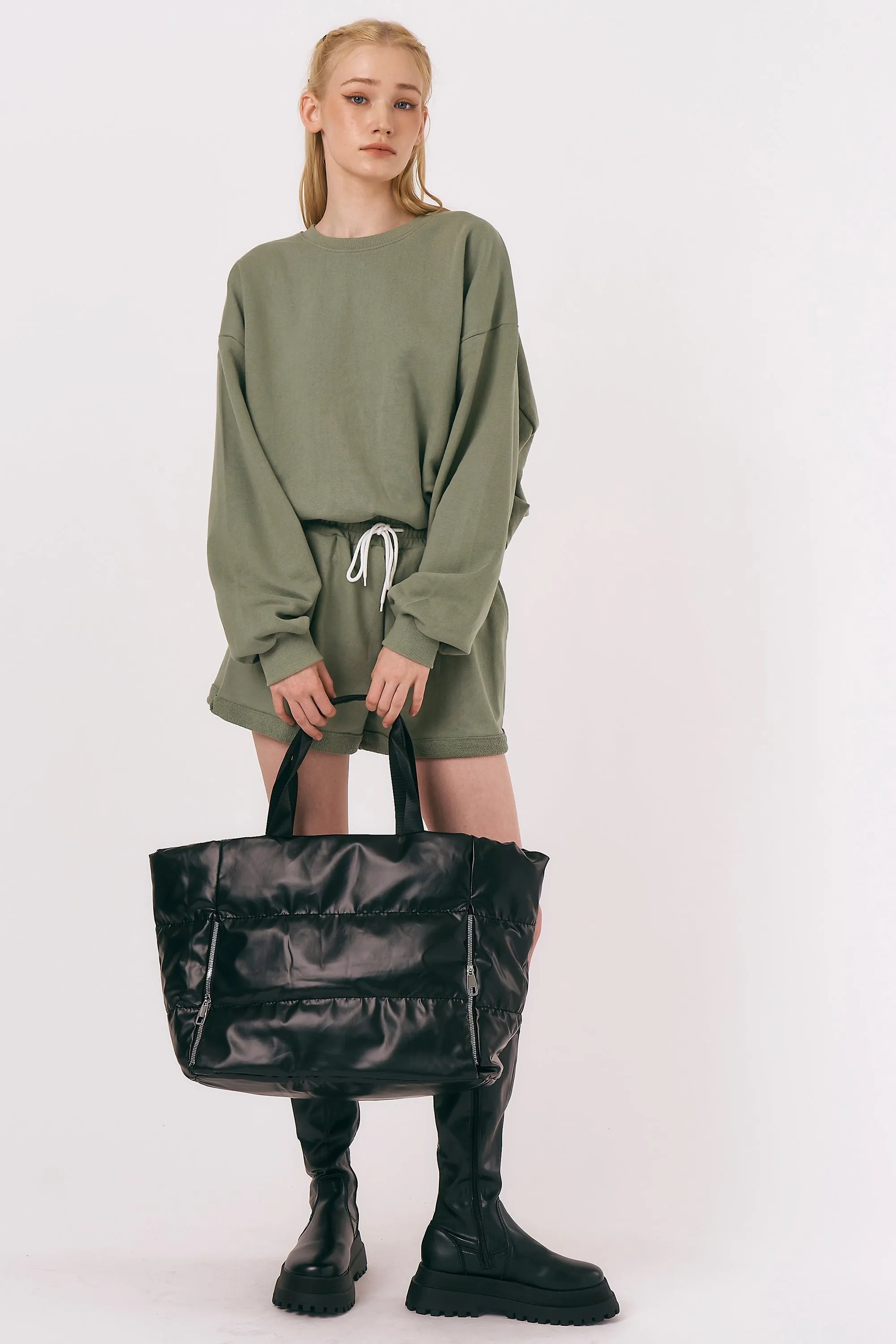 Oversized Quilted Tote