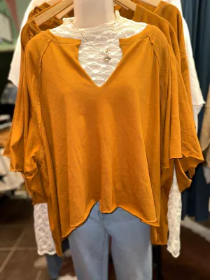 Oversized V-Neck Tee