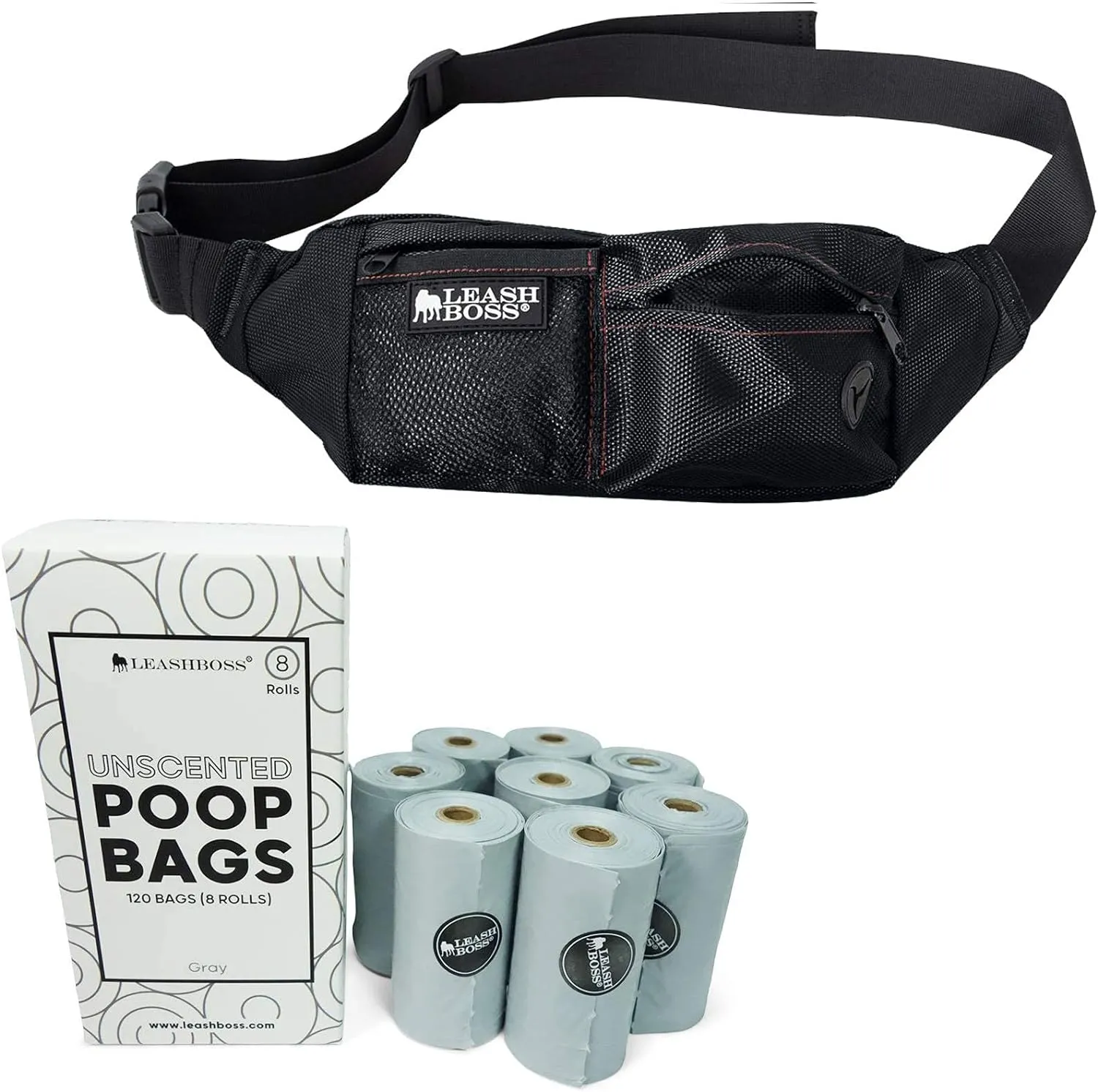 Oxo-Biodegradable Poop Bags - 8 Extra-Thick Rolls of Unscented Poop Bags