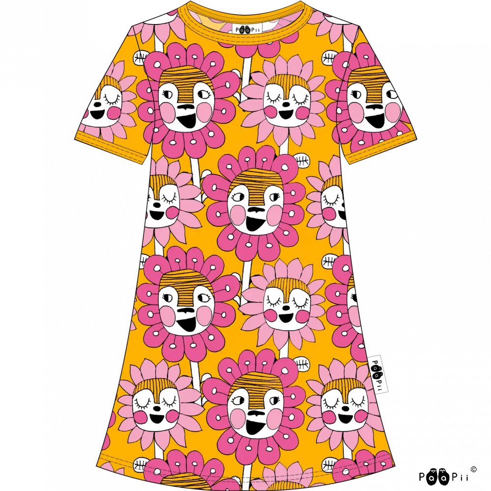 PaaPii Bloomination Tunic - Sun Yellow - Short Sleeve