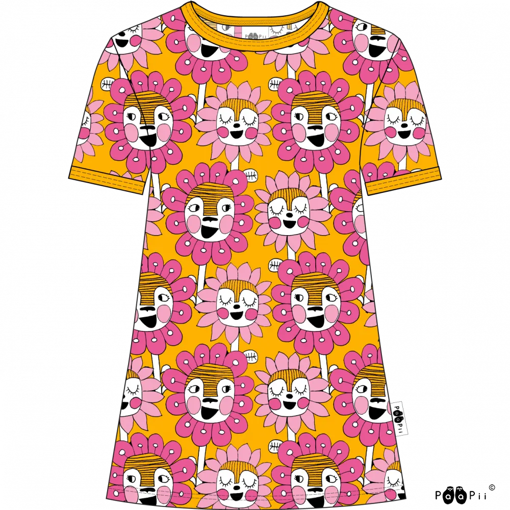 PaaPii Bloomination Tunic - Sun Yellow - Short Sleeve